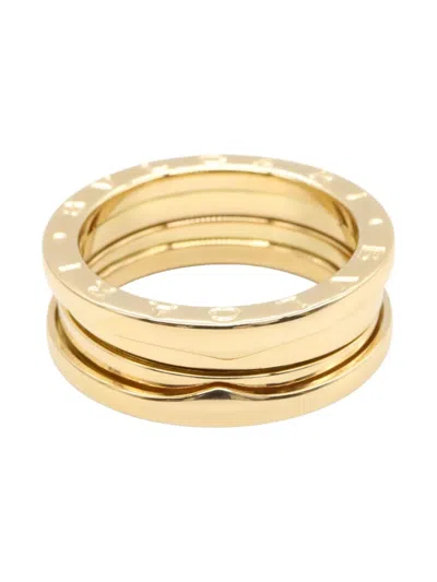 Pre-owned Bvlgari 2010s 18k Yellow Gold B.zero1 Ring