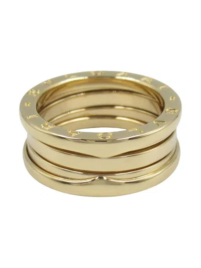 Pre-owned Bvlgari 2010s 18k Yellow Gold B.zero1 Ring