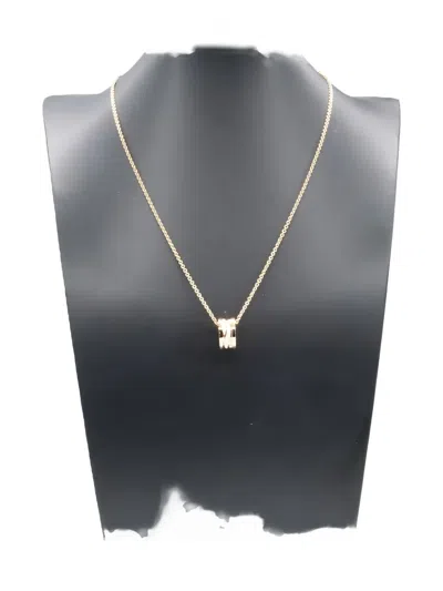 Pre-owned Bvlgari 2010s 18kt Rose Gold B-zero1 B Design Legend Necklace