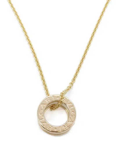 Pre-owned Bvlgari 2010s 18kt Rose Gold B.zero1 Necklace In 粉色