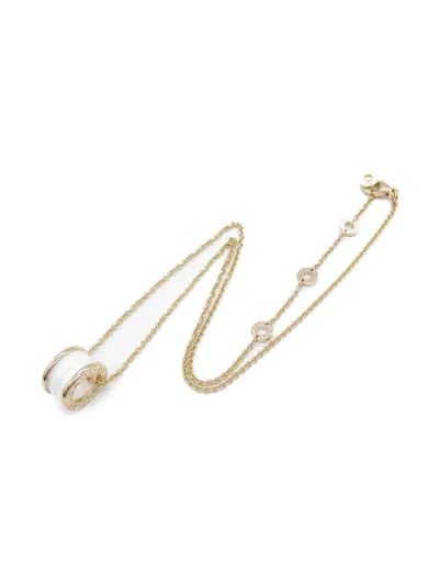 Pre-owned Bvlgari 2010s 18kt Rose Gold B.zero1 Necklace In 金色
