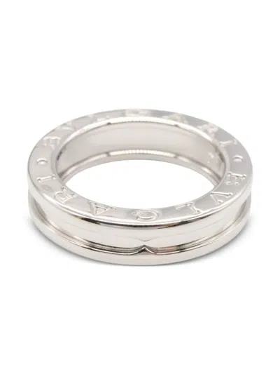 Pre-owned Bvlgari 2010s 18kt White Gold B.zero1 Ring In Silver