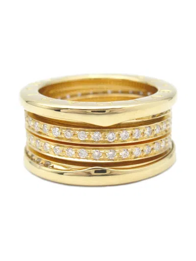 Pre-owned Bvlgari 2010s 18kt Yellow Gold B-zero1 Diamond Ring In 金色