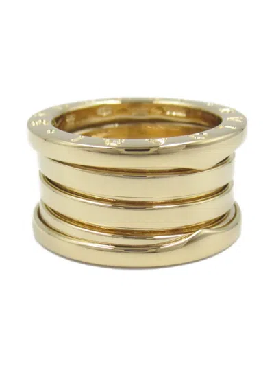 Pre-owned Bvlgari 2010s 18kt Yellow Gold B.zero1 Ring