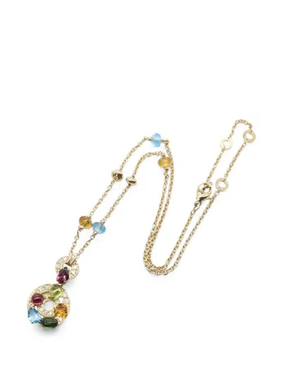 Pre-owned Bvlgari 2010s Astrale Cherki Necklace In Gold