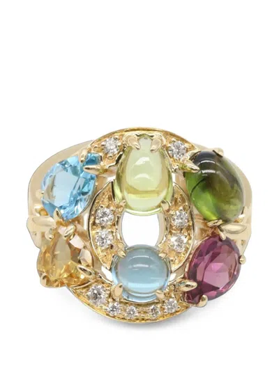 Pre-owned Bvlgari 2010s Astrale Cherki Ring In Gold