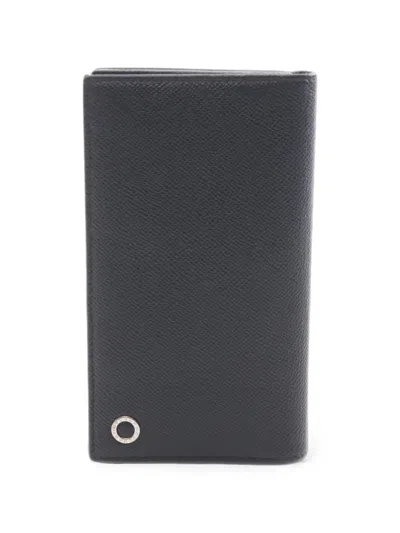 Pre-owned Bvlgari 2010s Bulgari Bulgari Bi-fold Long Wallet In Black