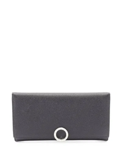 Pre-owned Bvlgari 2010s Bulgari Bulgari Bi-fold Wallet In Black