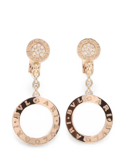 Pre-owned Bvlgari 2010s   Diamond Earrings In Pink