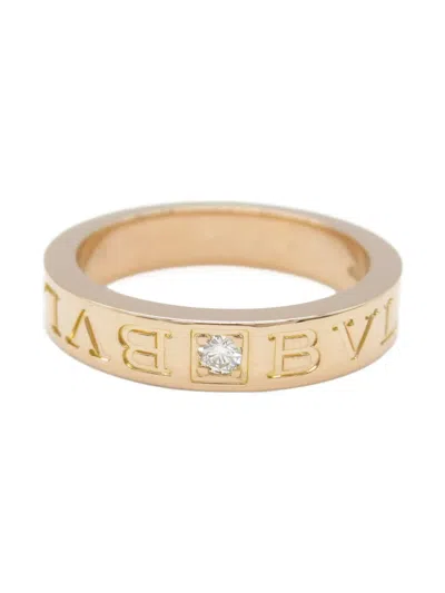Pre-owned Bvlgari 2010s Bzero 1 Diamond Ring In Pink