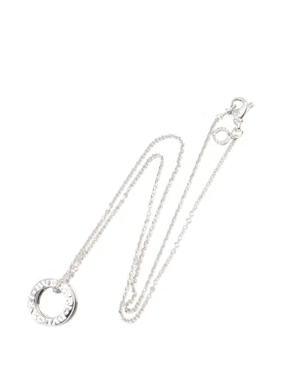 Pre-owned Bvlgari 2010s B-zero One Necklace In Silver