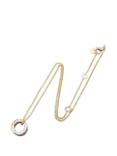 Pre-owned Bvlgari 2010s B-zero1 B Necklace In Gold