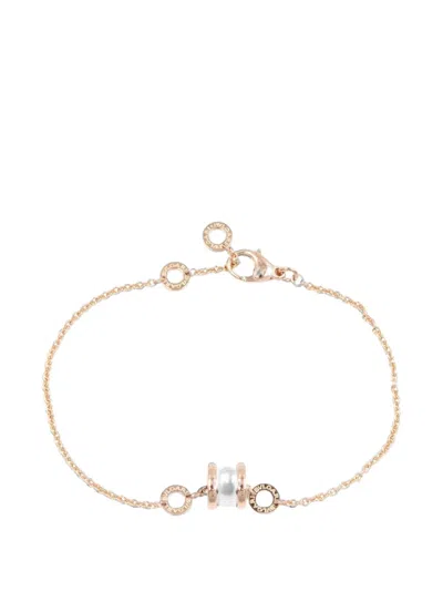 Pre-owned Bvlgari 2010s B-zero1 Ceramic Bracelet In Pink