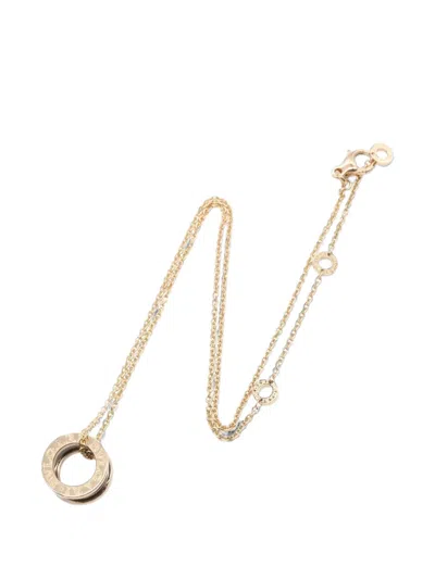 Pre-owned Bvlgari 2010s B-zero1 Ceramic Necklace In Gold