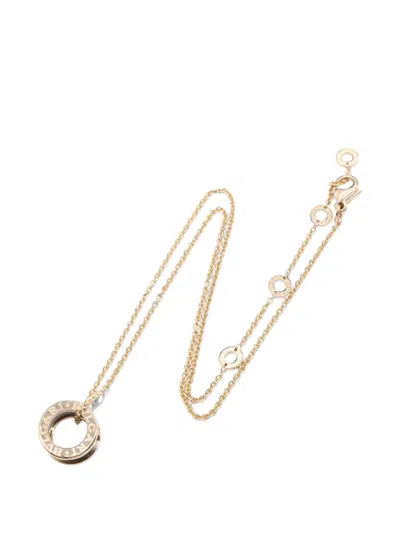 Pre-owned Bvlgari 2010s B-zero1 Ceramic Necklace In Pink
