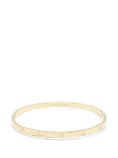 Pre-owned Bvlgari 2010s B-zero1 Engraved Bracelet In Gold
