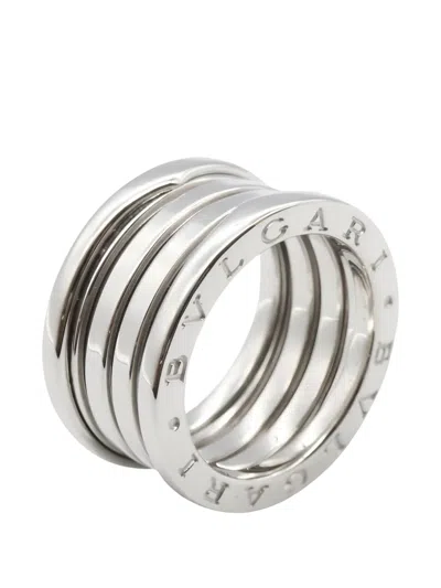 Pre-owned Bvlgari 2010s B-zero1 Four-band Ring In Silver