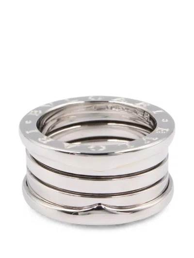 Pre-owned Bvlgari 2010s B-zero1 Four-band Ring In Silver