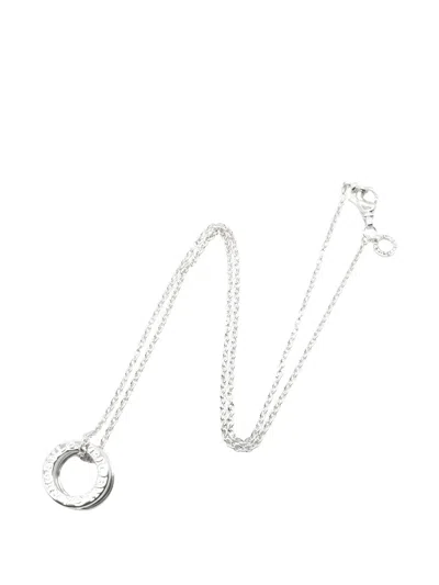 Pre-owned Bvlgari 2010s B-zero1 Necklace In Silver