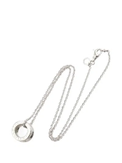 Pre-owned Bvlgari 2010s B-zero1 Necklace In Silver