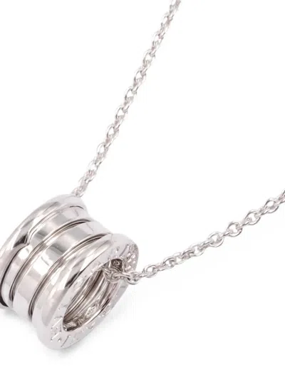 Pre-owned Bvlgari 2010s B-zero1 Necklace In Silver