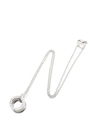 Pre-owned Bvlgari 2010s B-zero1 Necklace In Silver
