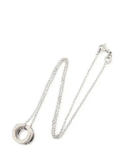 Pre-owned Bvlgari 2010s B-zero1 Necklace In Silver