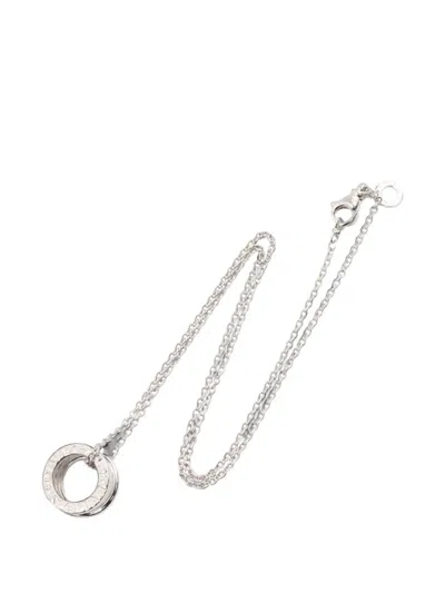 Pre-owned Bvlgari 2010s B-zero1 Necklace In Silver