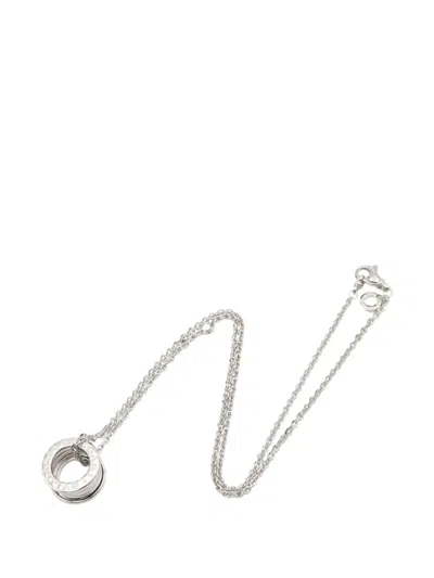 Pre-owned Bvlgari 2010s B-zero1 Necklace In Silver