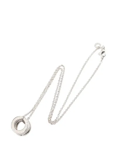 Pre-owned Bvlgari 2010s B-zero1 Necklace In Silver