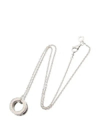 Pre-owned Bvlgari 2010s B-zero1 Necklace In Silver