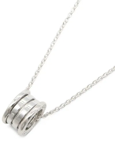 Pre-owned Bvlgari 2010s B.zero1 Necklace In Silver