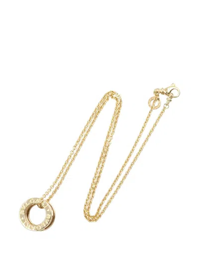 Pre-owned Bvlgari 2010s B-zero1 Pendant Necklace In Gold