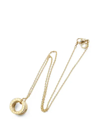 Pre-owned Bvlgari 2010s B-zero1 Pendant Necklace In Gold
