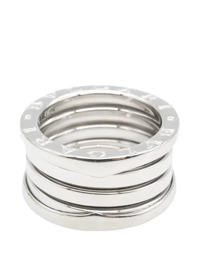 Pre-owned Bvlgari 2010s B.zero1 Polish-finish Ring In Silver