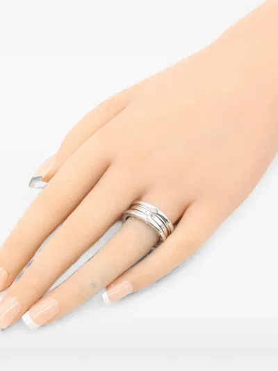Pre-owned Bvlgari 2010s B-zero1 Ring In Silver