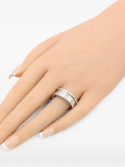 Pre-owned Bvlgari 2010s B-zero1 Ring In Silver