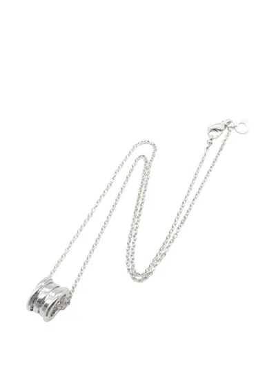 Pre-owned Bvlgari 2010s B.zero1 Ring-pendant Necklace In Silver