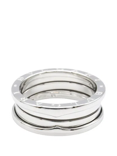 Pre-owned Bvlgari 2010s B.zero1 Three-belt Ring In Silver