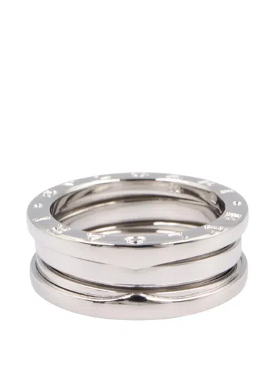 Pre-owned Bvlgari 2010s B-zero1 Three-band Ring In Silver