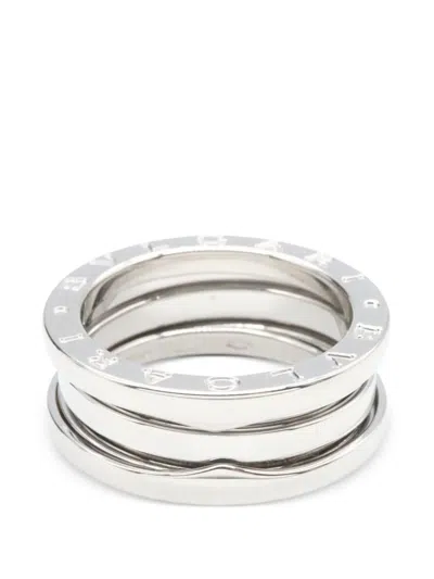 Pre-owned Bvlgari 2010s B.zero1 Three-band Ring In Silver
