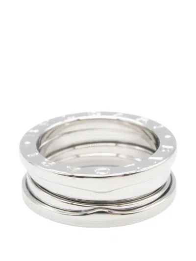 Pre-owned Bvlgari 2010s B-zero1 Three-band Ring In Silver