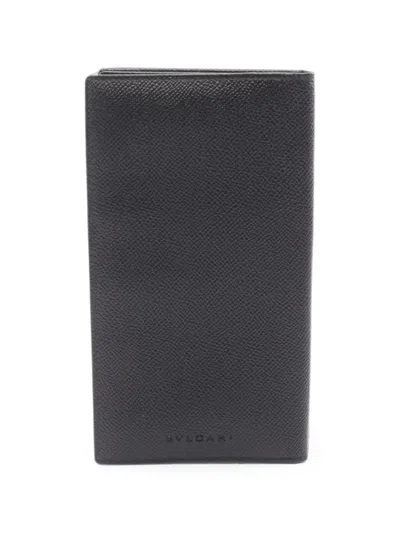 Pre-owned Bvlgari 2010s Classico Bi-fold Wallet In Black