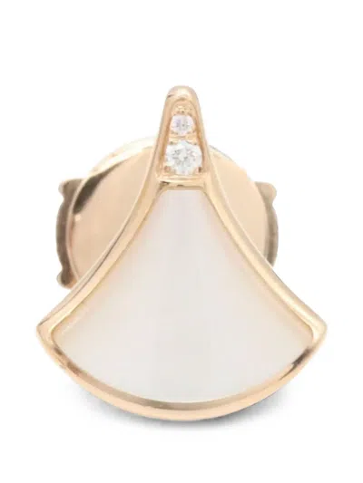 Pre-owned Bvlgari 2010s Diva Dream Mother-of-pearl Earring In Pink