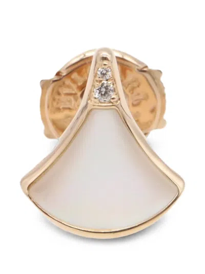 Pre-owned Bvlgari 2010s Divas' Dream Mother-of-pearl Earring In Pink