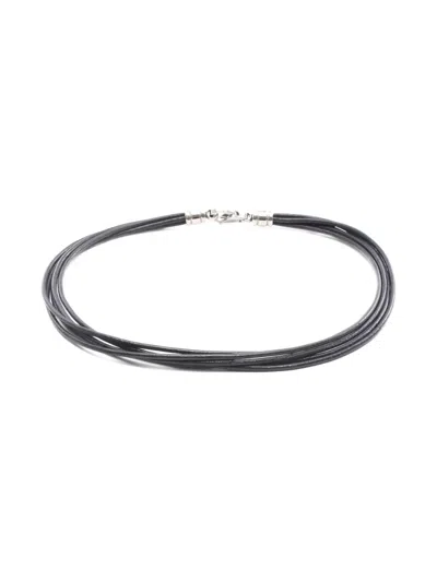 Pre-owned Bvlgari 2010s Leather Choker In Black