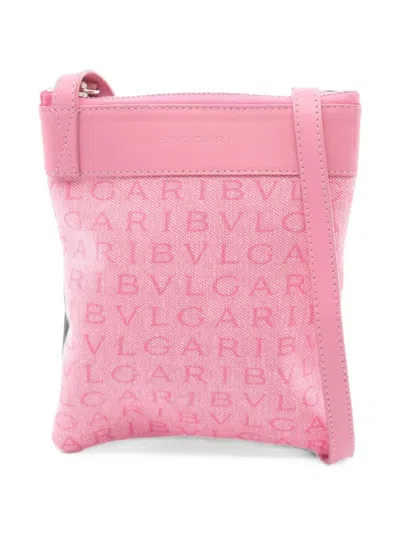 Pre-owned Bvlgari 2010s Logomania Shoulder Bag In Pink