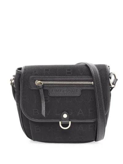 Pre-owned Bvlgari 2010s Maxilettere Shoulder Bag In Black