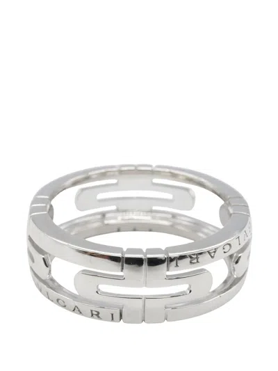 Pre-owned Bvlgari 2010s Parentesi Open Ring In Silver