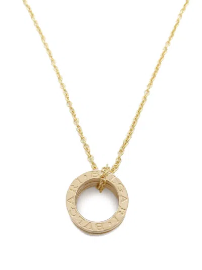 Pre-owned Bvlgari 2010s  18k Rose Gold B.zero1 Necklace In 金色